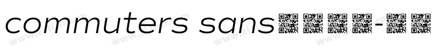 commuters sans字体下载字体转换